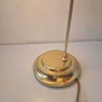 Vintage Messing En Melkglas Bloem Vorm Bureaulamp thumbnail 4