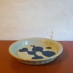 Blue Abstract Mid Century Pie Dish Lookout Mountain Pottery Bowls By Iron Mountain thumbnail 7