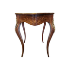 Antiek Franse Louis Xv Stijl Tafel Met Lade, Eind 19e Eeuw thumbnail 12