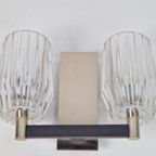 Vintage Wandlamp Chroom Glas Design Lamp ‘60 Mid Century thumbnail 9