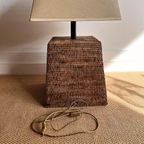 Xxl Rotan Rieten Lamp Birma Vintage thumbnail 12