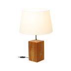 Landelijke Lamp Massief Houten Verstelbare Tafellamp thumbnail 5