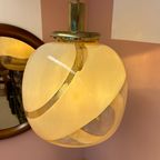 Italian Murano Glass Swirly Donut Hanging Light thumbnail 5