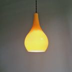 Scandinavische Hanglamp In Honingkleurig Opaline, Jaren 60 thumbnail 3