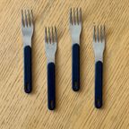 Vintage Cutlery Set Wiht Navy Handle thumbnail 6