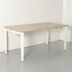 Solidesk Bureau, Bladkleur Naar Keuze, 160 X 80Cm , Hoogte Instelbaar Onderstel thumbnail 2