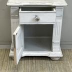Shabby Brocante Kastje Wit Sleets Nachtkastje thumbnail 8