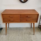 Vintage Jaren '60 Sideboard, Sidetable, Ladekast(je) thumbnail 9