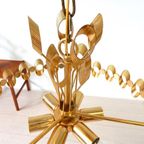 Retro Vintage Hanglamp Hollywoodregency Jaren 60 Goud Kleur thumbnail 3