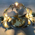 1970’s Flower Ceiling / Wall Lamp – Hollywood Regency thumbnail 7