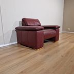 Montel Vintage - Fauteuil - Bordeaux - Leder - Verstelbaar thumbnail 6