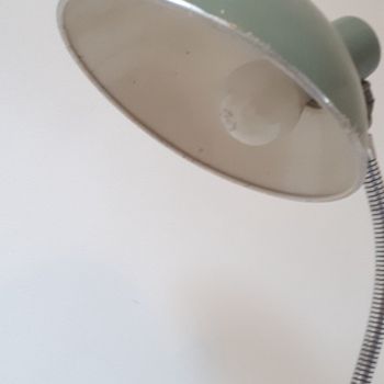 Vintage Bureaulamp Jaren 50 Franse Bureau Lamp Industriele Lamp Desklight Design