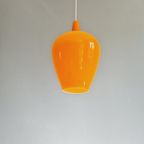 Pompei Hanglamp In Oranje Opaline, Jo Hammerborg, 1960 thumbnail 8