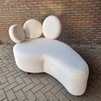 Shaise Longue Bank Nieuw Bekleed Teddy Stof Bank thumbnail 12