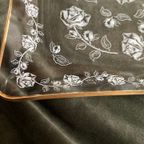 Vintage Glazen (cake)schaal Met Rozen thumbnail 2