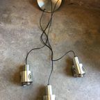 Lakro Amstelveen Pendant Hanglamp Met 3 Kapjes , Jaren 70 thumbnail 6