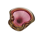 Barovier & Toso - Murano - Asbak - Glas - Paars/Roze - Ingesloten Gouddeeltjes - 1950'S thumbnail 13