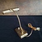 Vintage - Pianolamp - Orgellamp - Bureaulamp - Heca Edam - Koper/Messing - thumbnail 6