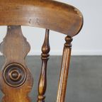 Set Van 2 Antieke Eetkamerstoelen Uit Midden 19e Eeuw thumbnail 8