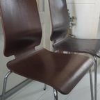 Vintage Stoelen Ikea Gilbert Bruin 2X thumbnail 7