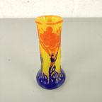 Art Nouveau Vaasje - Le Verre Français (schneider) Ca. 1920 thumbnail 5