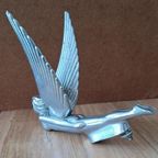Antiek Auto Motorkap Ornament Vliegende Godin Cadillac Nash. thumbnail 2