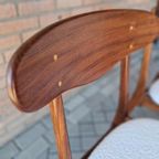 Set 2 Vintage Stoelen Nieuw Bekleed Teddy Deense Stoelen thumbnail 17