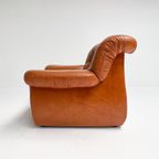 Cognackleurige Lederen Pellerossi Fauteuil, 1960’s thumbnail 12