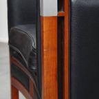 Schuitema Art Deco Design Fauteuil Uit De Decoforma Serie Met Zwart Leer thumbnail 7