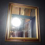 Vintage Spiegel Met Oude Sierlijst – Goud Bruin – Jaren 60 thumbnail 3