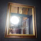 Vintage Spiegel Met Oude Sierlijst – Goud Bruin – Jaren 60 thumbnail 3