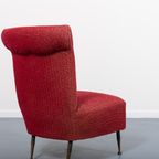 1950’s Pair Of Italian Mid-century Side Lounge Chairs / Fauteuil thumbnail 7