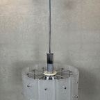 Vintage 1970’s Pendant Lamp – Glass/chroom thumbnail 5