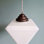 Art Deco Hanglamp, Driehoekige Prismavorm, 1920-30 thumbnail 7