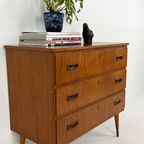 Scandinavisch Vintage Teak Fineren Ladekast Selfors thumbnail 10