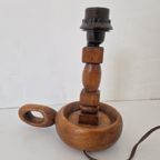Scandinavische Houten Blaker Tafel Lamp Tramp Art. thumbnail 2