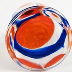 V.B. Opaline - Florence - Empoli Glas - Oranje/Blauw/Wit - Vetreria Di Borgonovo - Italie - 60'S thumbnail 9