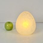 Vintage W.L.P. Verlichting Duitsland Egg Tafellamp Glas '80 thumbnail 4