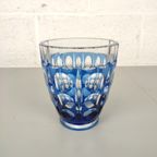Blauwe Kristallen Vaas Val Saint Lambert thumbnail 2
