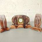 Porseleinen Art Deco Klokstel thumbnail 2