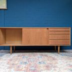 Vintage Eiken Lowboard, Jaren '60, Deens Design thumbnail 10