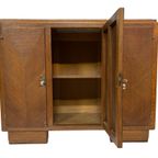 Art Deco Dressoir Kast Jaren 30 Met Marmeren Blad Design thumbnail 13