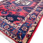 Perzisch Wiss Vloerkleed Handgeknoopt 217X315Cm Xl - Vintage Tapijt - Rood Donkerblauw - Reliving thumbnail 3