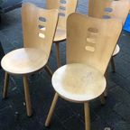 4 Stoelen. Rare Vintage Ikea- +-1970 thumbnail 6