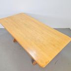 Vintage Eetkamer Set Schragentafel Bank Stoelen Krukken ´60 thumbnail 10
