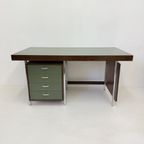 Vintage Desk Wegné Wood With Green Formica Top , 1970S thumbnail 2