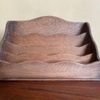 Postbakje Bureau Brievenbakje Eiken Art Deco 1930 Frans thumbnail 6