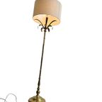 Vintage 'gouden' Vloerlamp Boulanger Stijl thumbnail 2