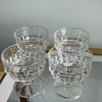 4X Kristallen Champagnecoupes Vintage Glazen thumbnail 3