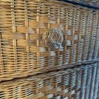 Rotan Jaren 80 Ladekast , 76 Cm Hoog thumbnail 4